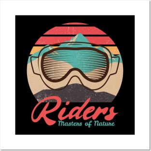 Riders, Masters of Nature, Winter Sports, Ski Goggles Posters and Art